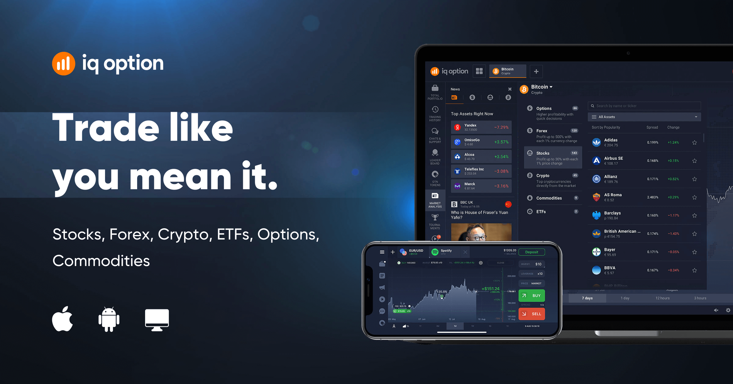 Best Trading App Download IQ Option